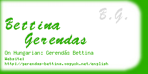 bettina gerendas business card