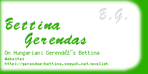 bettina gerendas business card